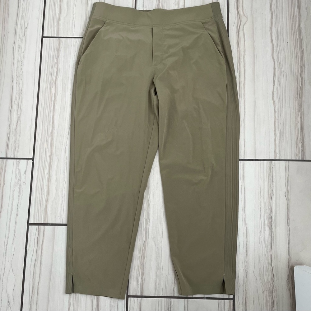 Athleta Brooklyn ankle pant olive green size 10P